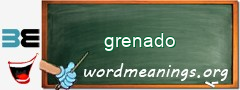 WordMeaning blackboard for grenado